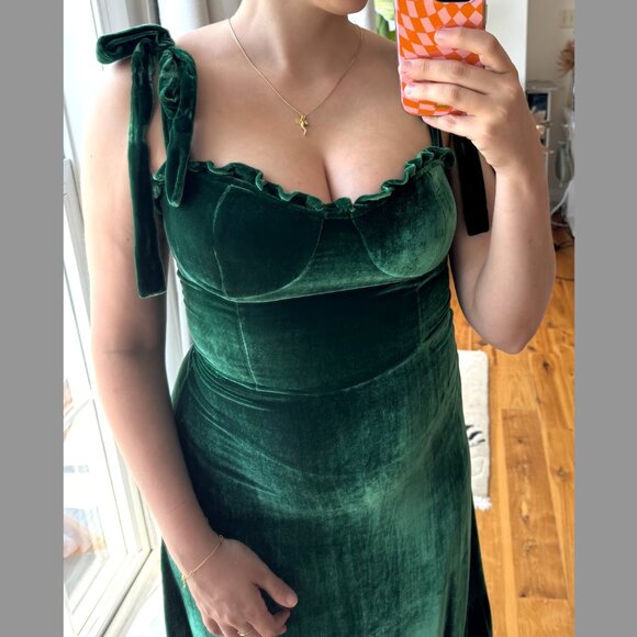 Reformation Antoinette Velvet Midi Dress - Picture 5 of 6